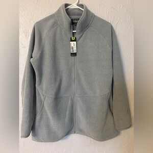NWT Straight Down Women’s Gray Harper Fleece Jacket - L